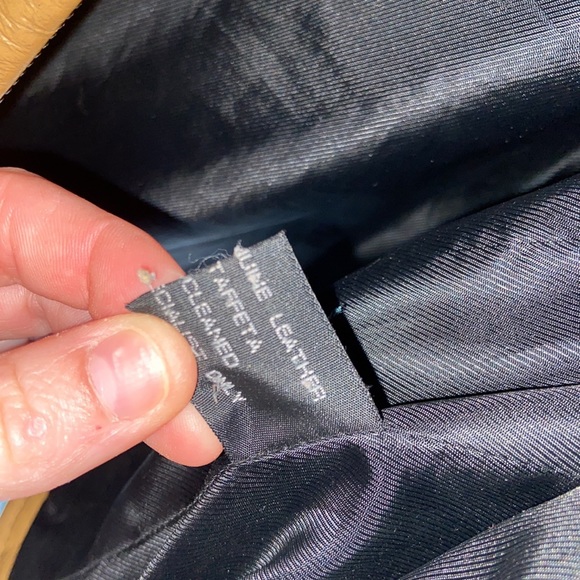 Tan/light brown genuine leather jacket - Picture 2 of 3